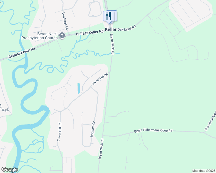 map of restaurants, bars, coffee shops, grocery stores, and more near 19012 Georgia 144 in Richmond Hill