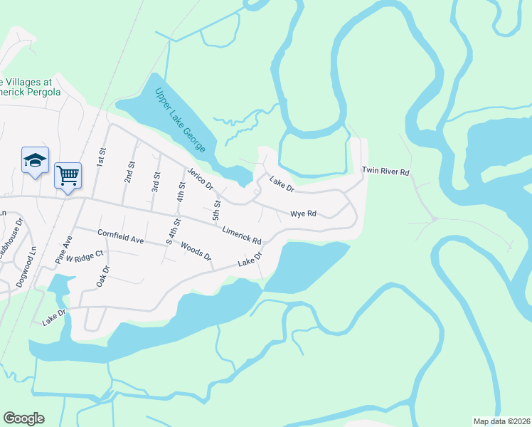 map of restaurants, bars, coffee shops, grocery stores, and more near 63 Wye Road in Midway
