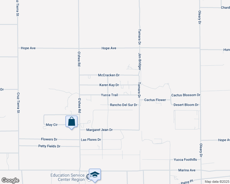map of restaurants, bars, coffee shops, grocery stores, and more near 15009 Yucca Trail in El Paso