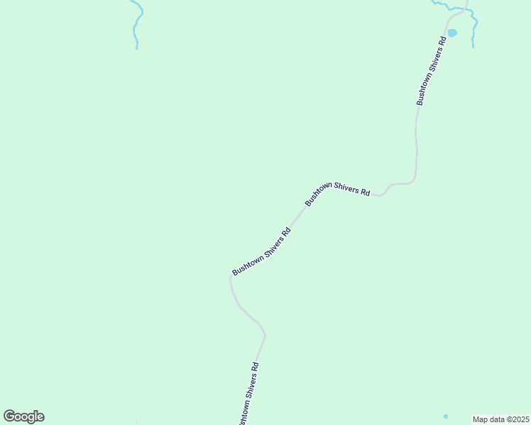 map of restaurants, bars, coffee shops, grocery stores, and more near Bushtown Shivers Road in Pinola