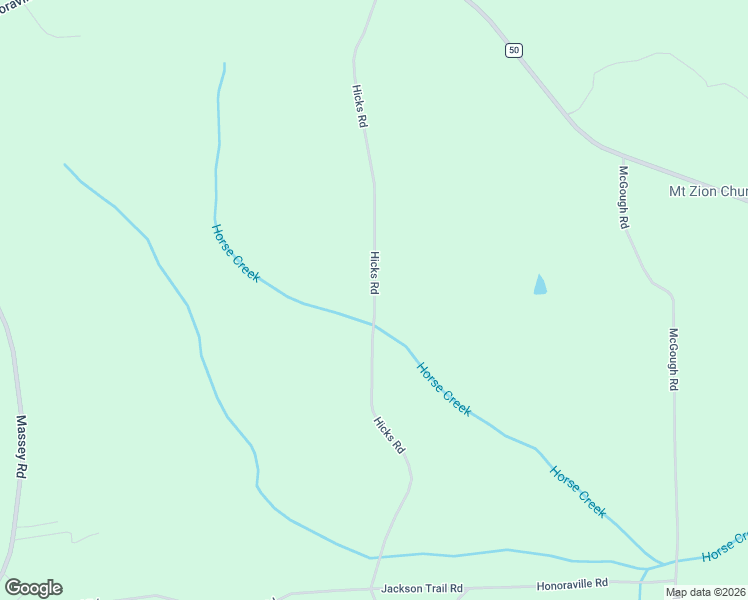 map of restaurants, bars, coffee shops, grocery stores, and more near Hicks Road in Honoraville
