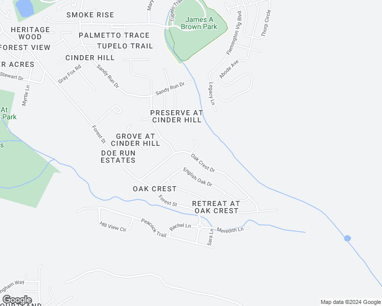 map of restaurants, bars, coffee shops, grocery stores, and more near 1005 White Oak Circle in Hinesville