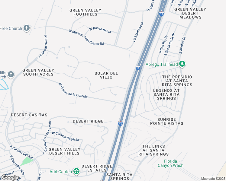 map of restaurants, bars, coffee shops, grocery stores, and more near 699 West Placita Quieta in Green Valley