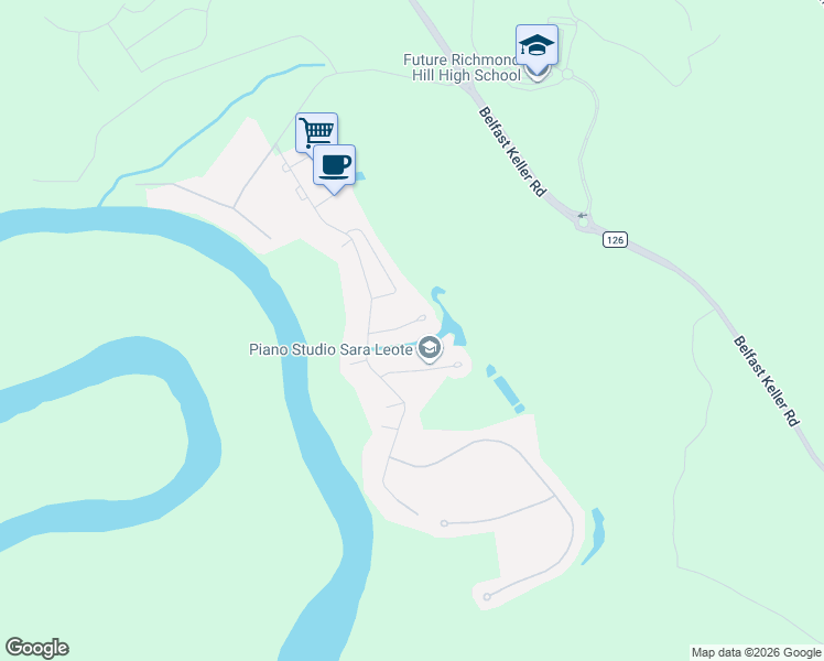 map of restaurants, bars, coffee shops, grocery stores, and more near 92 Heron View Court in Richmond Hill