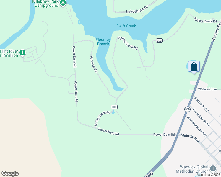 map of restaurants, bars, coffee shops, grocery stores, and more near 910 Flournoy Road in Warwick