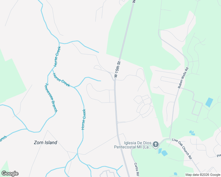 map of restaurants, bars, coffee shops, grocery stores, and more near West 15th Street in Hinesville