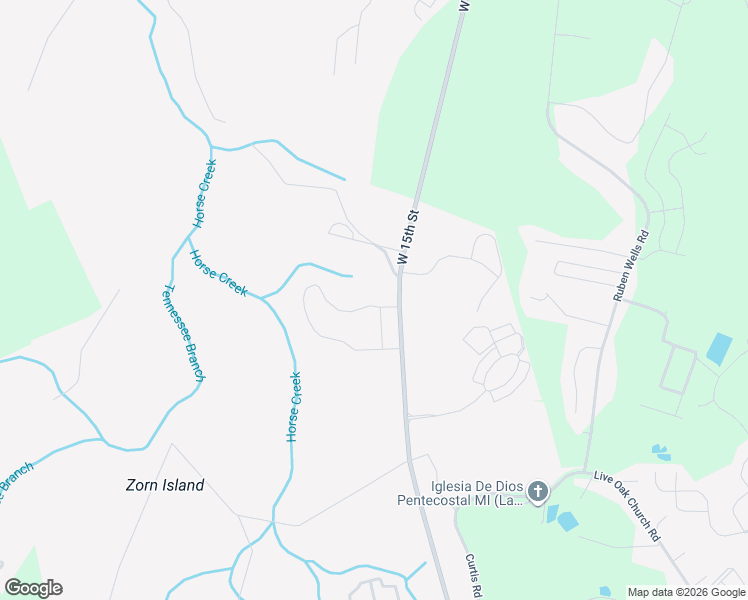 map of restaurants, bars, coffee shops, grocery stores, and more near West 15th Street in Hinesville