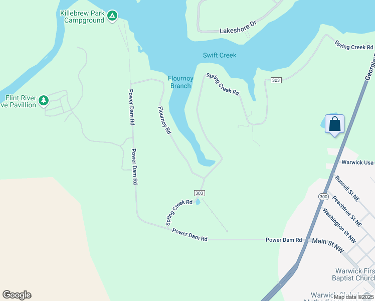 map of restaurants, bars, coffee shops, grocery stores, and more near 916 Flournoy Road in Warwick