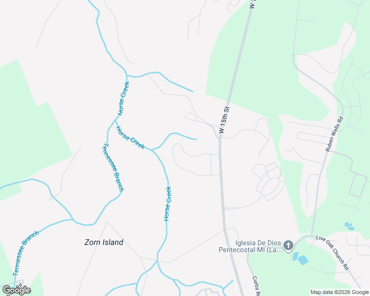 map of restaurants, bars, coffee shops, grocery stores, and more near West 15th Street in Hinesville