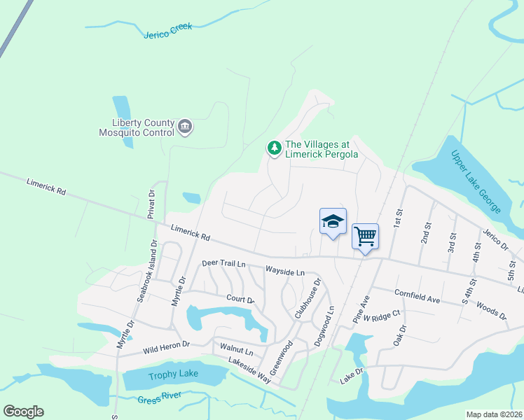 map of restaurants, bars, coffee shops, grocery stores, and more near 32 Sycamore Way in Midway