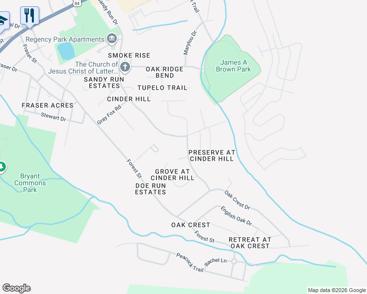 map of restaurants, bars, coffee shops, grocery stores, and more near 401 Club Drive in Hinesville