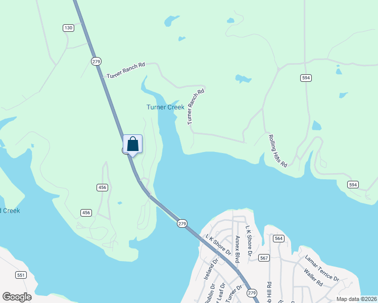 map of restaurants, bars, coffee shops, grocery stores, and more near 9726 Turner Ranch Road in Brownwood