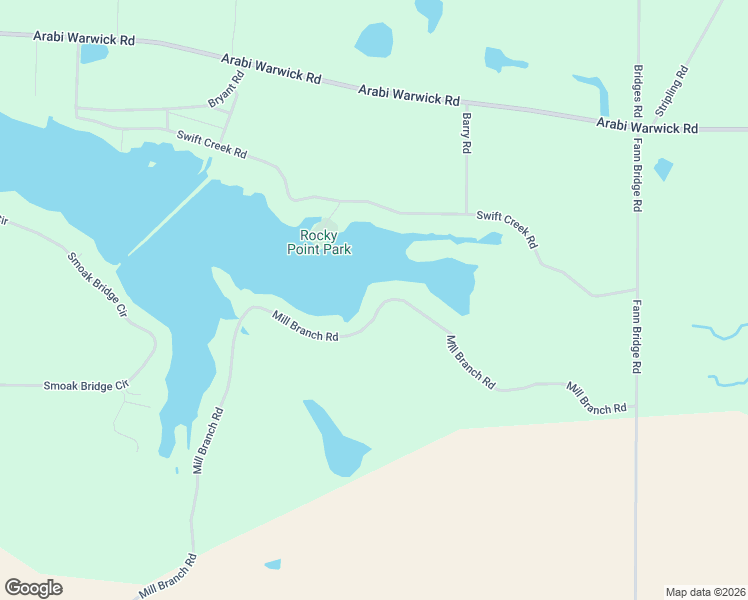 map of restaurants, bars, coffee shops, grocery stores, and more near 317 Mill Branch Road in Warwick