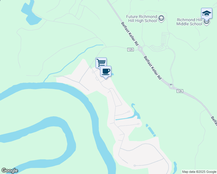 map of restaurants, bars, coffee shops, grocery stores, and more near 3 Peregrine Circle in Richmond Hill