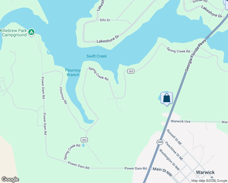 map of restaurants, bars, coffee shops, grocery stores, and more near 466 Spring Creek Road in Warwick
