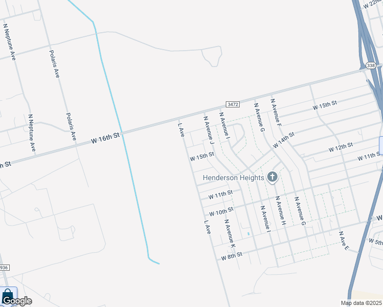 map of restaurants, bars, coffee shops, grocery stores, and more near 4346 West 15th Street in Odessa