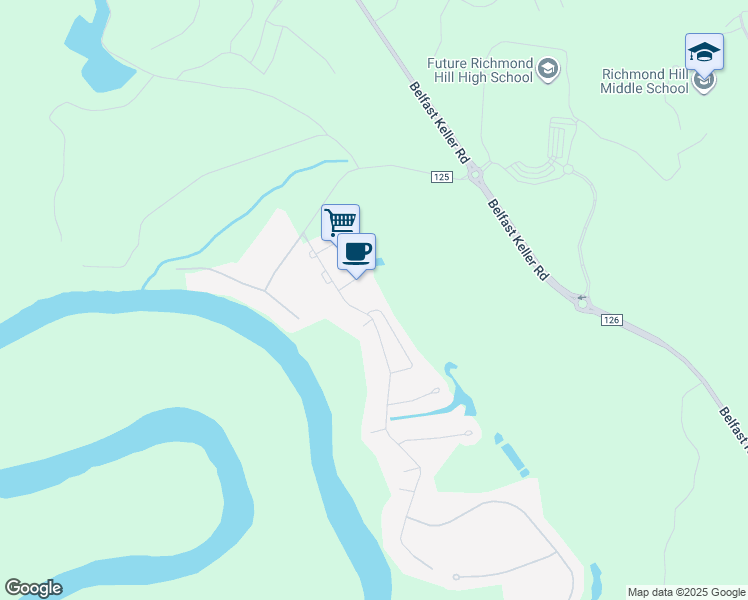 map of restaurants, bars, coffee shops, grocery stores, and more near 3 Peregrine Circle in Richmond Hill