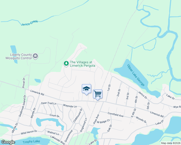 map of restaurants, bars, coffee shops, grocery stores, and more near 195 Whitaker Way in Midway