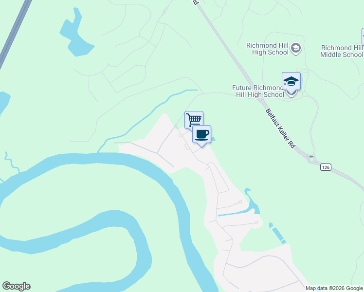 map of restaurants, bars, coffee shops, grocery stores, and more near 24 Gale Break Circle in Richmond Hill