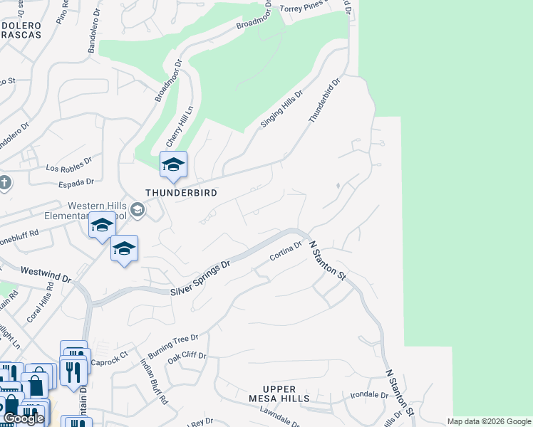 map of restaurants, bars, coffee shops, grocery stores, and more near 808 Wingfoote Road in El Paso