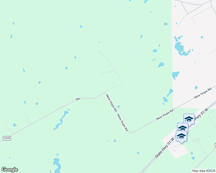 map of restaurants, bars, coffee shops, grocery stores, and more near 127 Private Road 335 in Hubbard