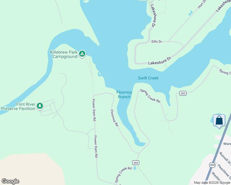 map of restaurants, bars, coffee shops, grocery stores, and more near 1078 Flournoy Road in Warwick