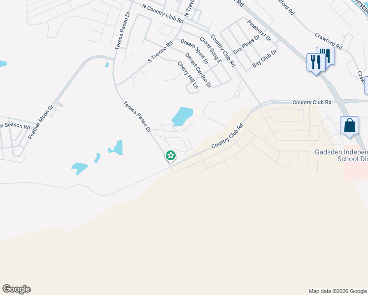 map of restaurants, bars, coffee shops, grocery stores, and more near 205 Casas Bellas in Santa Teresa