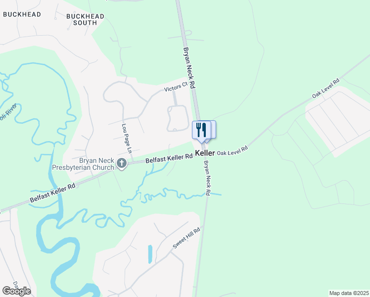 map of restaurants, bars, coffee shops, grocery stores, and more near 7527 Belfast Keller Road in Richmond Hill