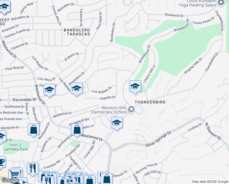 map of restaurants, bars, coffee shops, grocery stores, and more near 763 Espada Drive in El Paso