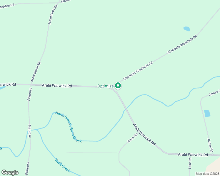 map of restaurants, bars, coffee shops, grocery stores, and more near 330-404 Clements Washhole Road in Cordele