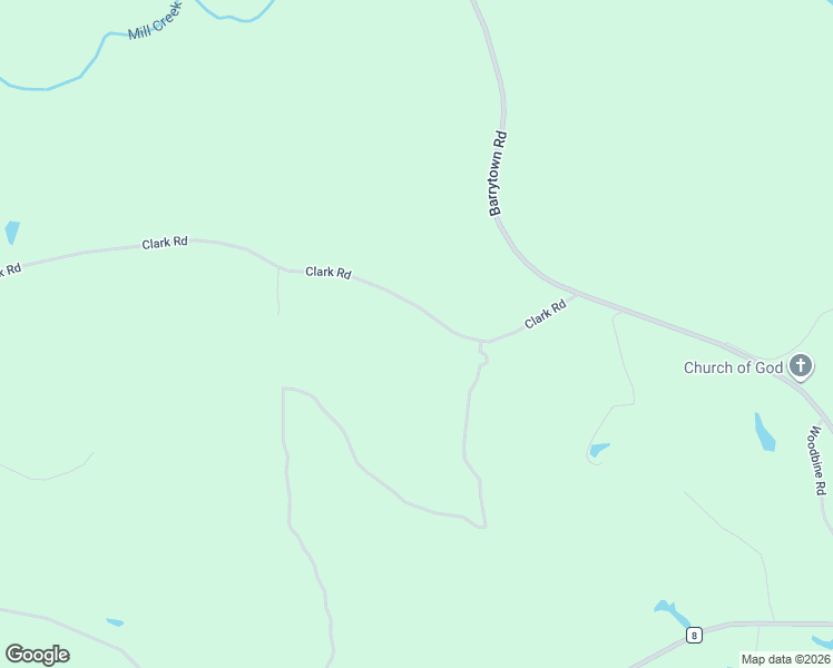 map of restaurants, bars, coffee shops, grocery stores, and more near 89 Clark Road in Gilbertown