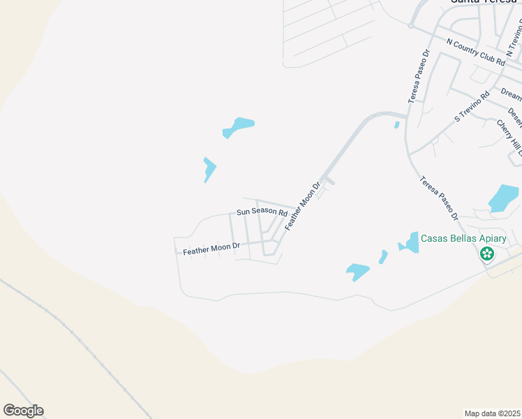 map of restaurants, bars, coffee shops, grocery stores, and more near 112 Sun Season Road in Santa Teresa