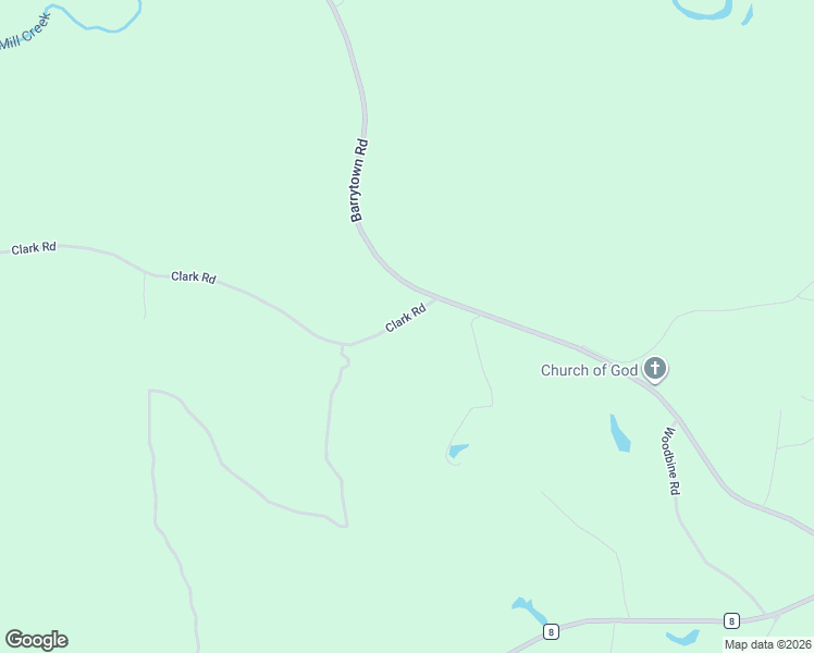 map of restaurants, bars, coffee shops, grocery stores, and more near 89 Clark Road in Gilbertown