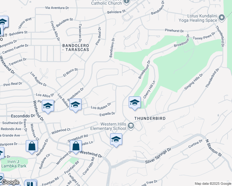 map of restaurants, bars, coffee shops, grocery stores, and more near 830 Espada Drive in El Paso