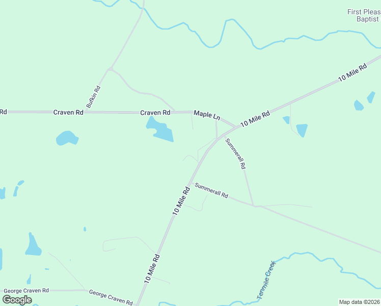 map of restaurants, bars, coffee shops, grocery stores, and more near 5065 10 Mile Road in Baxley