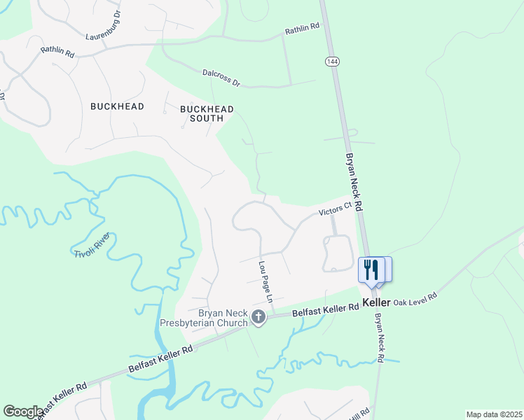 map of restaurants, bars, coffee shops, grocery stores, and more near 568 Lou Page Lane in Richmond Hill