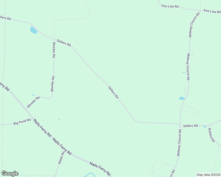 map of restaurants, bars, coffee shops, grocery stores, and more near 2021 Sellers Road in Baxley