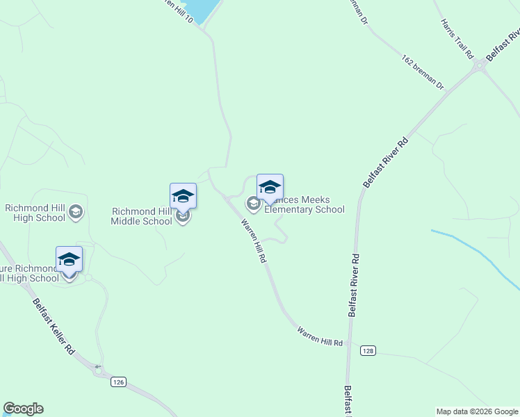 map of restaurants, bars, coffee shops, grocery stores, and more near Warren Hill 10 in Richmond Hill