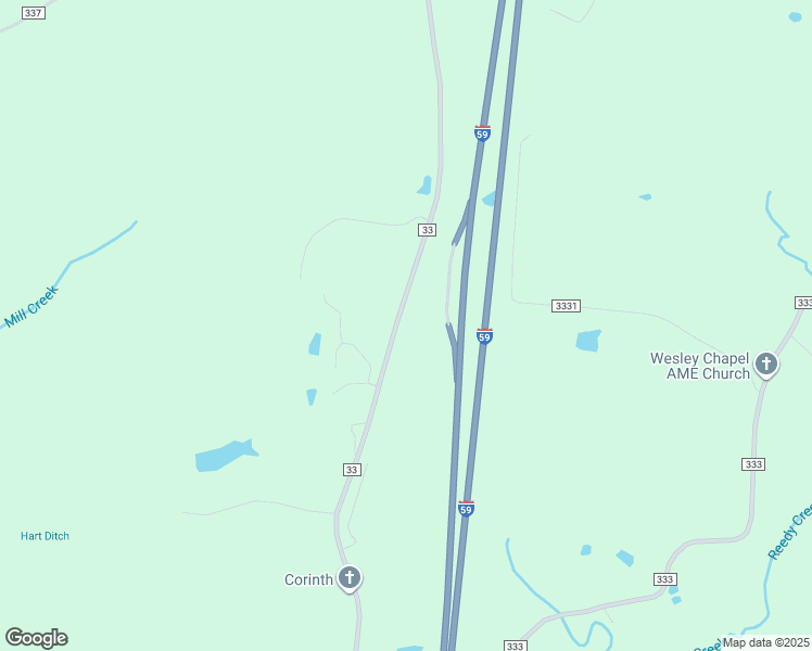 map of restaurants, bars, coffee shops, grocery stores, and more near 454 County Road 33 in Heidelberg