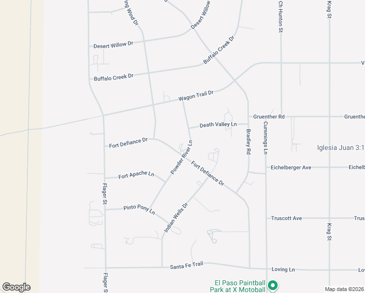 map of restaurants, bars, coffee shops, grocery stores, and more near 14061 Fort Defiance Drive in El Paso