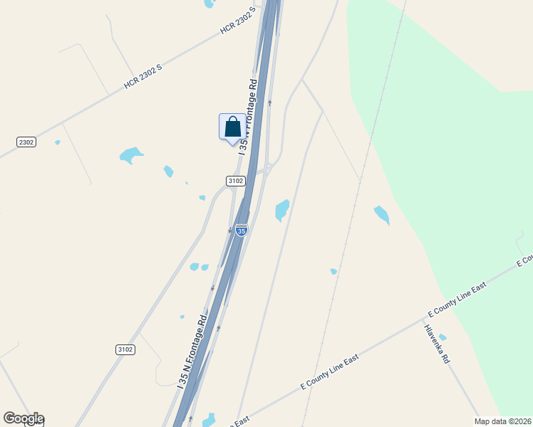 map of restaurants, bars, coffee shops, grocery stores, and more near North Interstate 35 Frontage Road in West