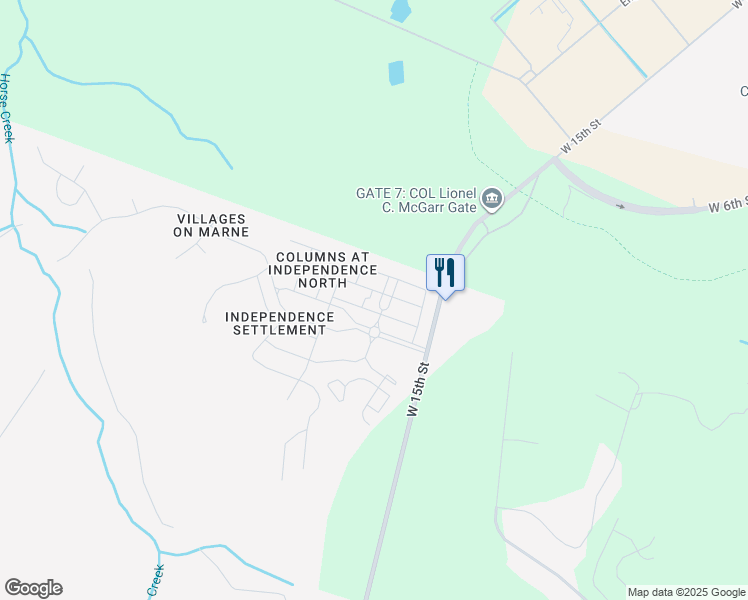 map of restaurants, bars, coffee shops, grocery stores, and more near 133 Davila Street in Hinesville