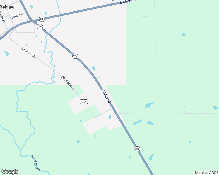 map of restaurants, bars, coffee shops, grocery stores, and more near 1065 South Main Street in Reklaw