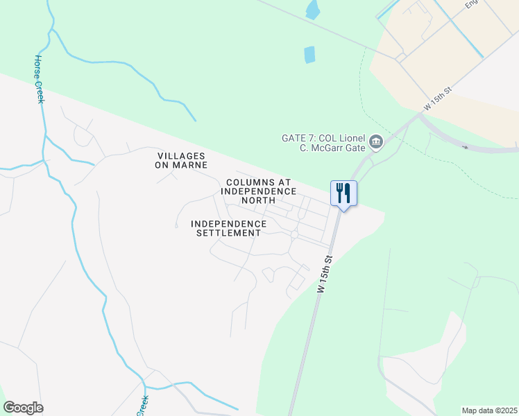 map of restaurants, bars, coffee shops, grocery stores, and more near 11 Gambrell Road in Hinesville