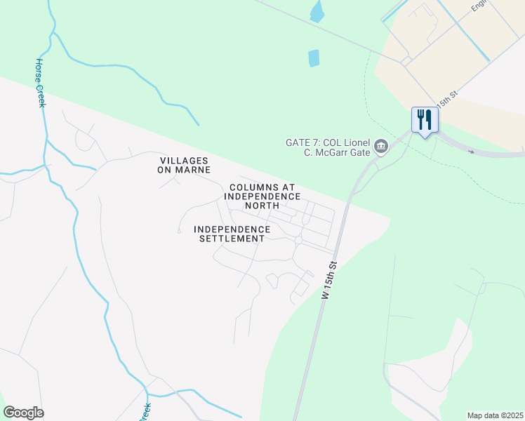 map of restaurants, bars, coffee shops, grocery stores, and more near 11 Gambrell Road in Hinesville