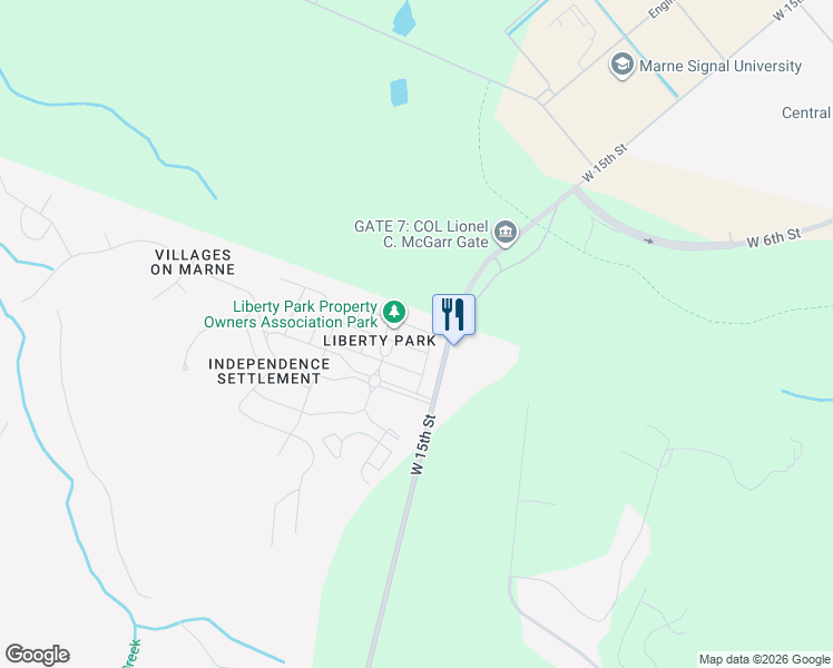 map of restaurants, bars, coffee shops, grocery stores, and more near 109 Conner Court in Hinesville