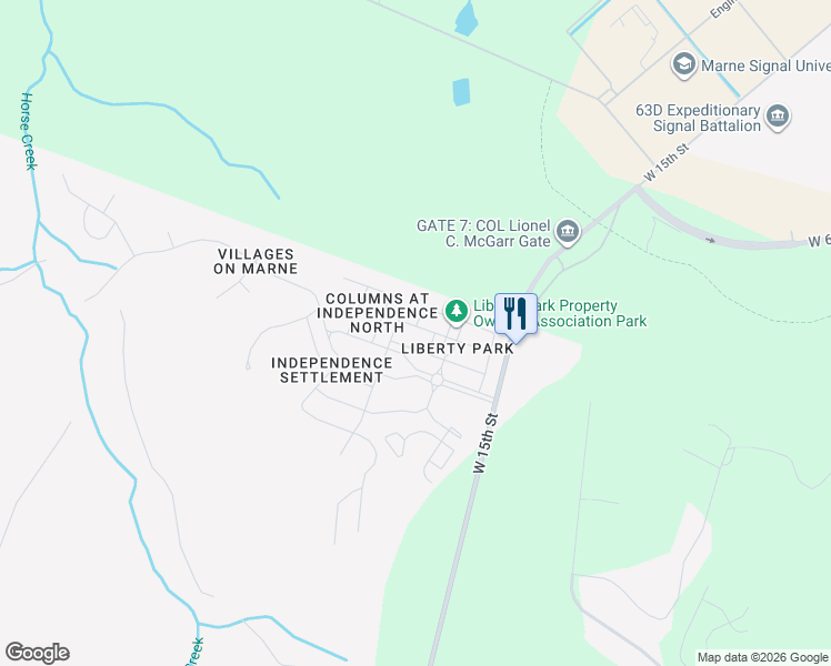 map of restaurants, bars, coffee shops, grocery stores, and more near 242 Bender Street in Hinesville