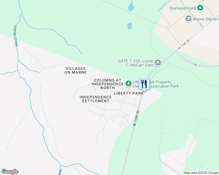 map of restaurants, bars, coffee shops, grocery stores, and more near 11 Gambrell Road in Hinesville