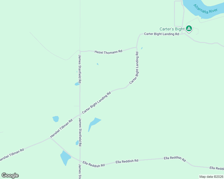 map of restaurants, bars, coffee shops, grocery stores, and more near 1197 Carter Bight Landing Road in Surrency