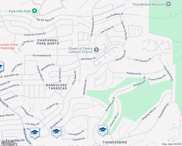 map of restaurants, bars, coffee shops, grocery stores, and more near 1039 Los Jardines Circle in El Paso